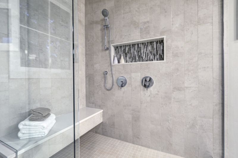 Open-Concept Shower Area