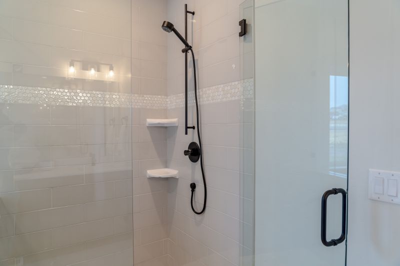 Elegant Shower with Built-In Niche